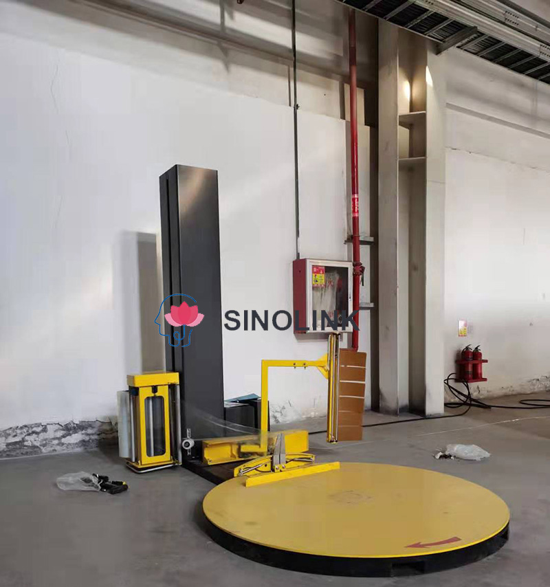 Máquina empacadora de paletas completamente automática