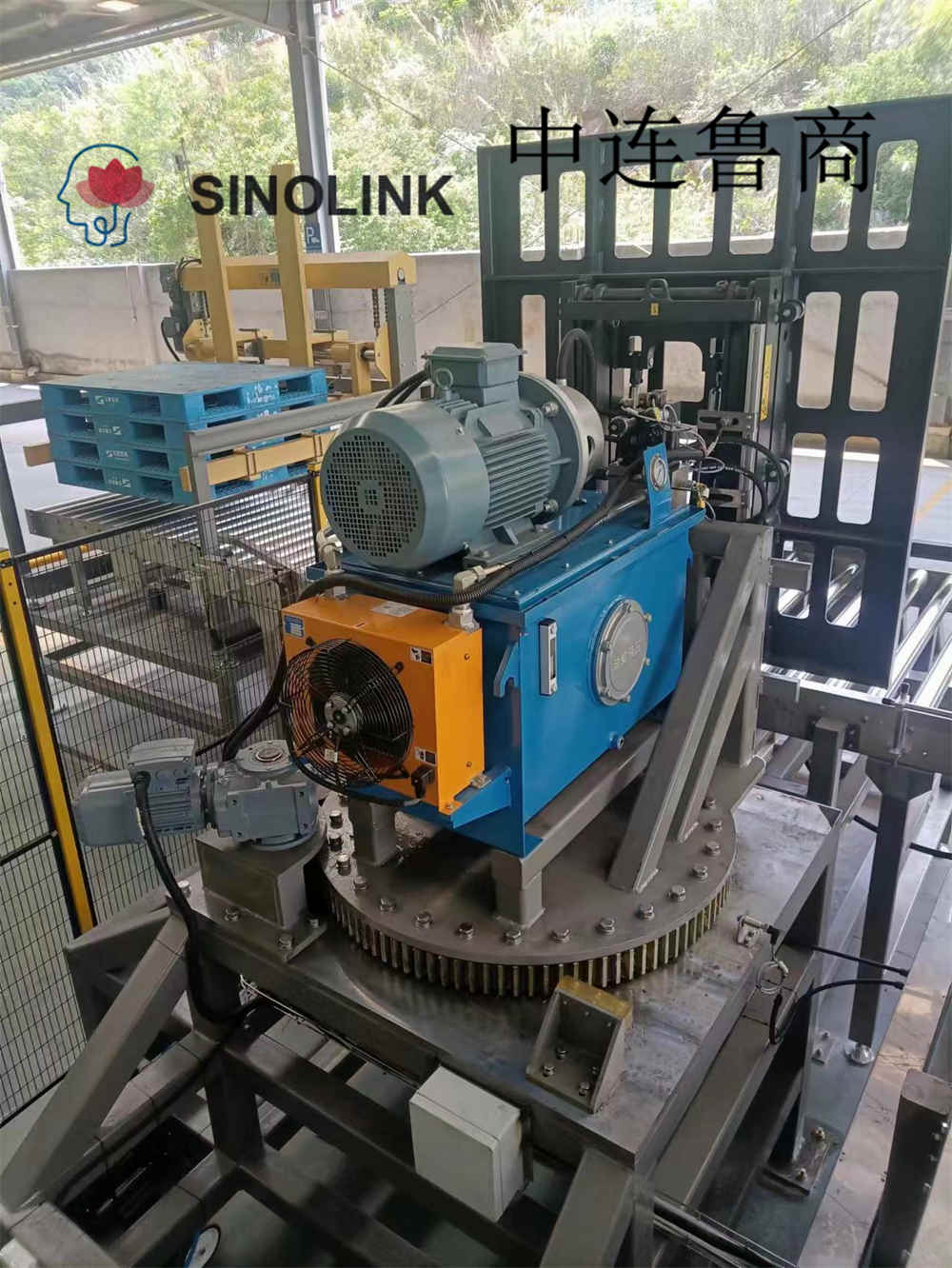 Pusente de separación de carga paletizado completamente automático