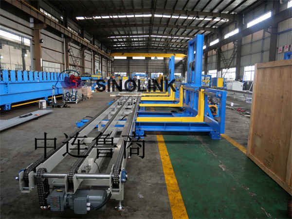 Paletizador/apilador de materiales de construcción o paletas de materiales de construcción de tejas de acero de color completamente automático (placa de perfil)