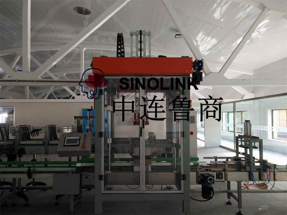 Jump-On Case Packer Máquina de embalaje de carga de cartón totalmente automática