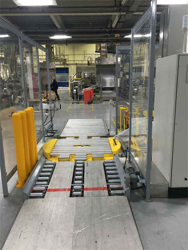 Máquina envasadora con plataforma giratoria completamente automática