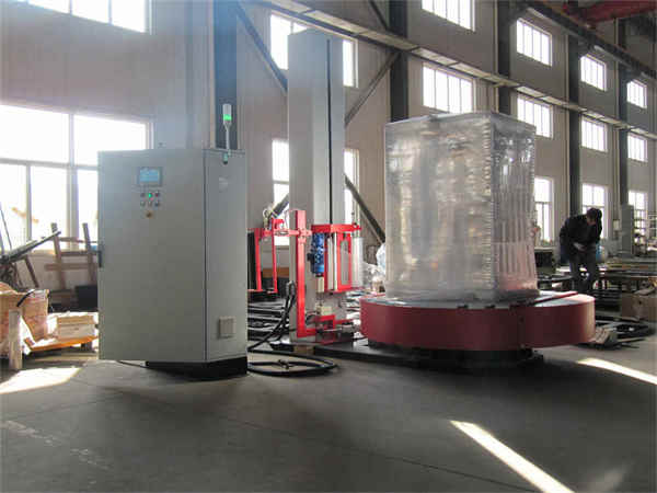 Máquina envasadora con plataforma giratoria completamente automática