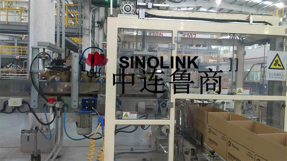 Jump-On Case Packer Máquina de embalaje de carga de cartón totalmente automática