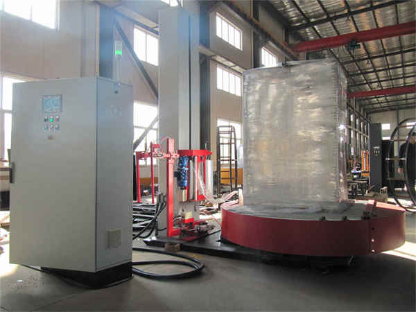 Máquina automática en línea de envoltura de película estirable con plataforma giratoria T2000FZ-PL