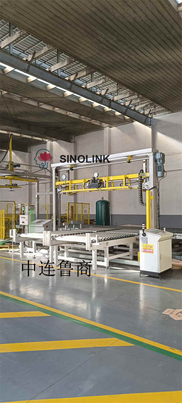 Máquina flejadora automática de protección de esquinas de lado largo