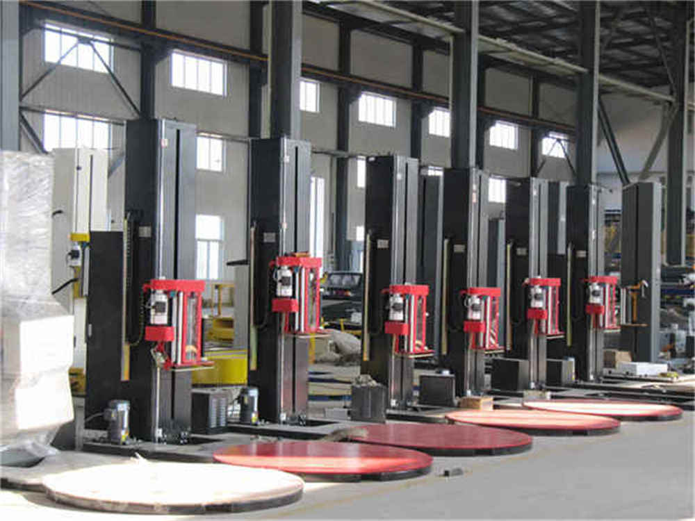 Máquina de envoltura de paletas semiautomáticas