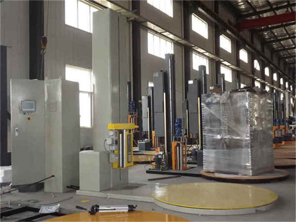 Máquina de envoltura de paletas semiautomáticas