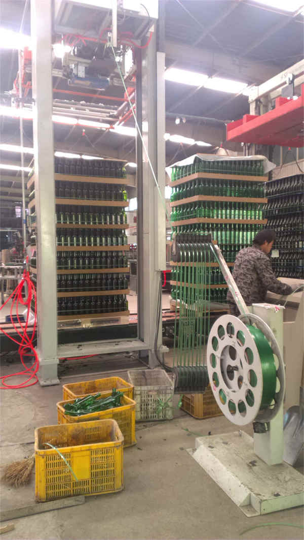 Máquina flejadora totalmente automática horizontal para paletas