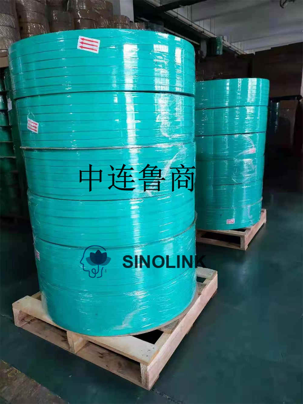 Cinta flejadora de rollo de banda de PET de ventas calientes para ventas