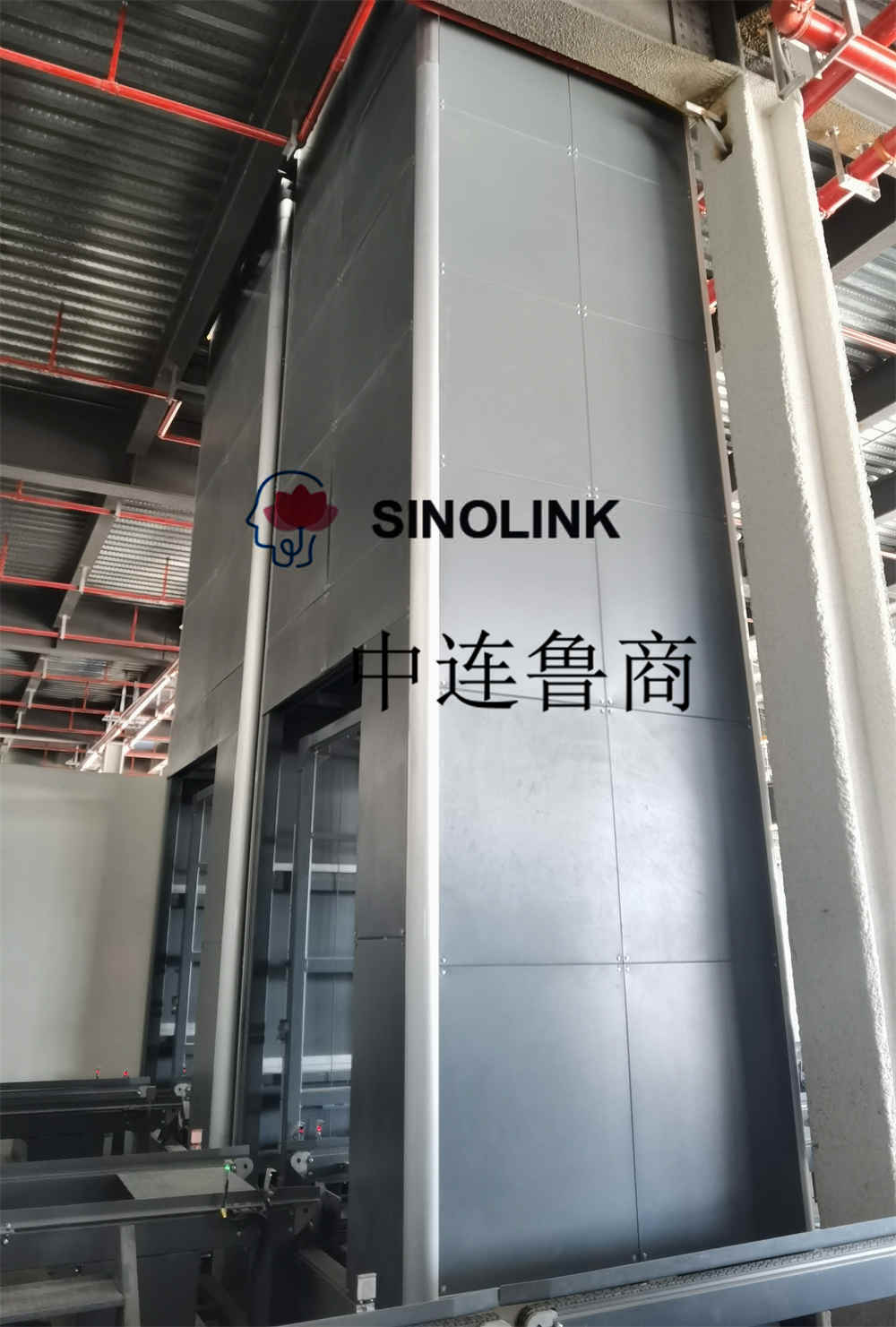 Transportador de elevación vertical de carga pesada no tripulado completamente automático