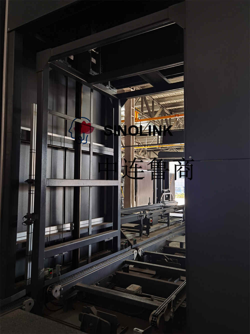 Transportador de elevación vertical de carga pesada no tripulado completamente automático