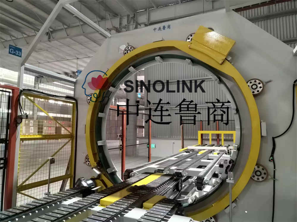 Paneles de yeso (paneles de construcción, paneles artificiales, etc.) Sistema de embalaje y envoltura completamente automático de seis lados