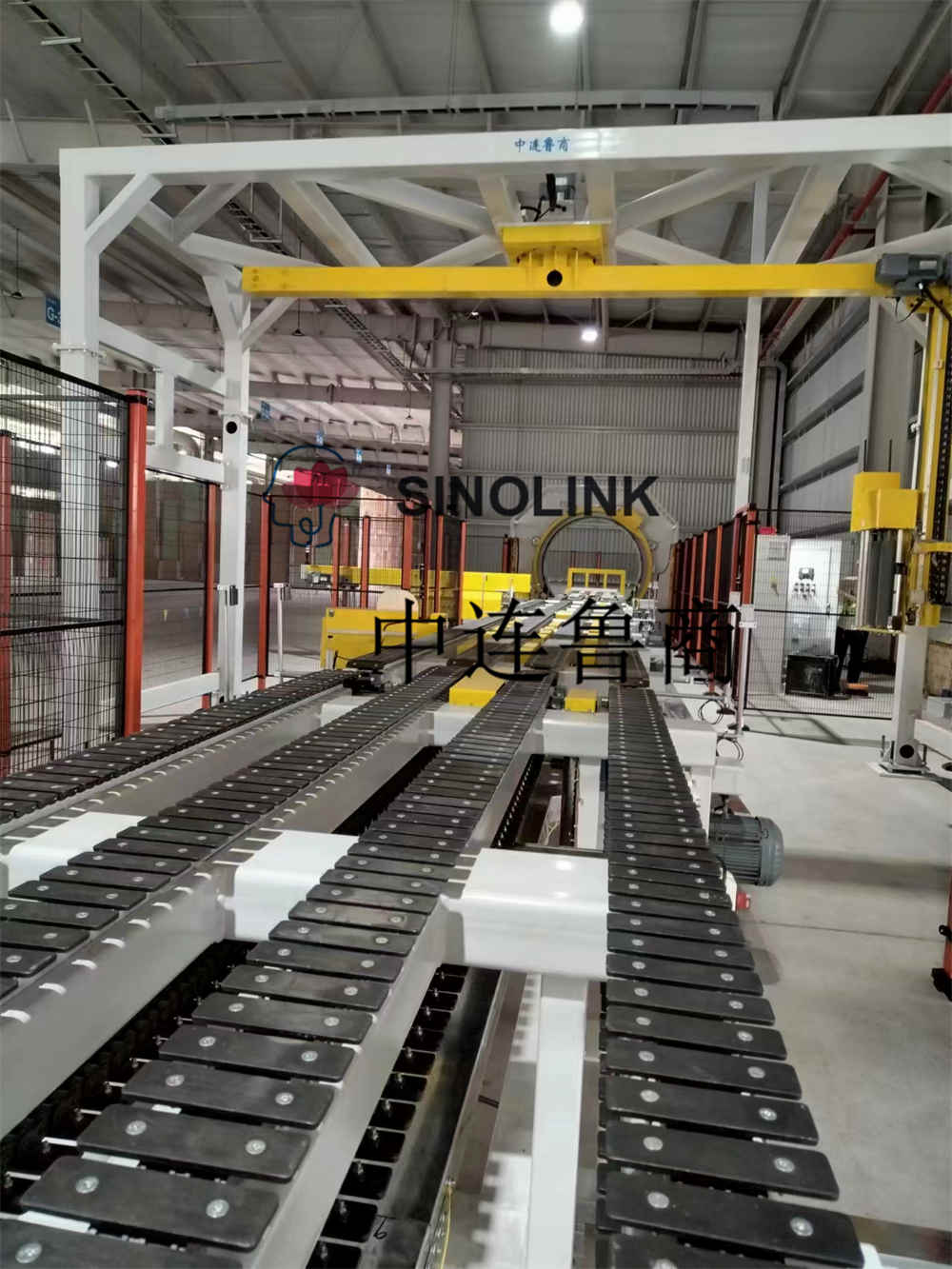 Paneles de yeso (paneles de construcción, paneles artificiales, etc.) Sistema de embalaje y envoltura completamente automático de seis lados