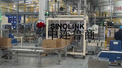 Jump-On Case Packer Máquina de embalaje de carga de cartón totalmente automática