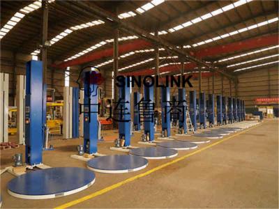 Máquina de envoltura de paletas semiautomáticas