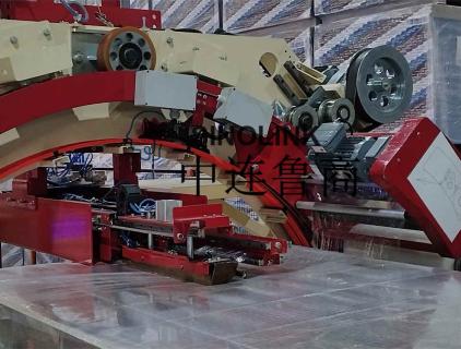 Máquina de envoltura de pre-estroch de seis lados automática para materiales de construcción de placas