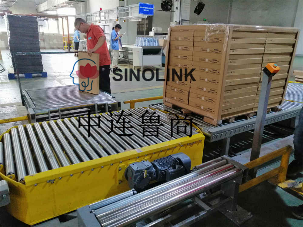 Fully Automatic IKEA Home Paper Pallet Logistics Conveying Wrapping Packaging System