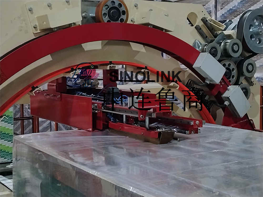 Máquina de envoltura de pre-estroch de seis lados automática para materiales de construcción de placas Máquina de envoltura de pre-estroch de seis lados automática para materiales de construcción de placas