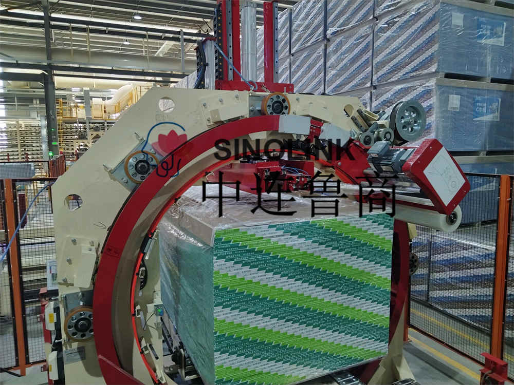 Máquina de envoltura de pre-estroch de seis lados automática para materiales de construcción de placas Máquina de envoltura de pre-estroch de seis lados automática para materiales de construcción de placas